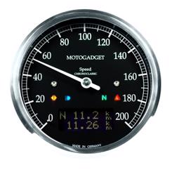 Motogadget ChronoClassic Analog Speedometer Med Digital Omdrejningstæller
